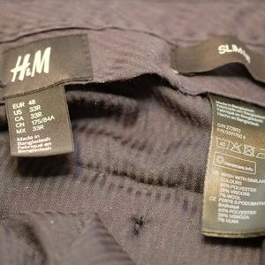 H&M men's suit slim cut